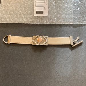 NEW   WHBM  BRACELET SILVER  RG. DMD LTHR THL  SILVER ROSE GOLD  BRACELETS